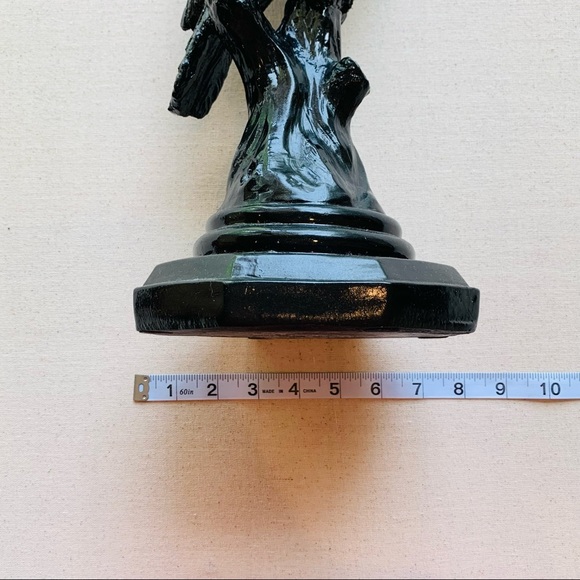 Cockatoo Parrot Bird Statue I Black Resin I Home Decor - Picture 9 of 10